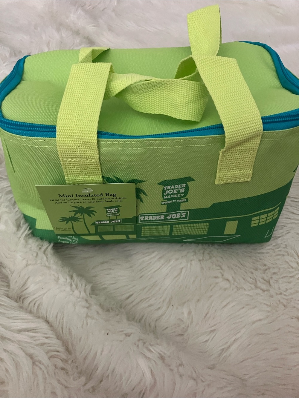 Trader Joe's Lime Green Mini Insulated Bag